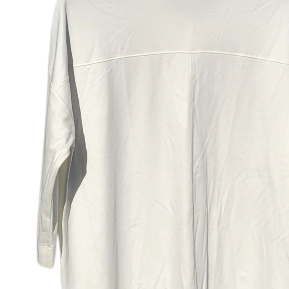 J Jill Oversized Relaxed Knit Cream Button Up Shirt Nwot Size Large - Picture 3 of 5